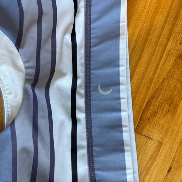 Show Horizon Light N Tight Purple Striped Sports Bra Size Large - Picture 4 of 5